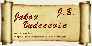 Jakov Budečević vizit kartica